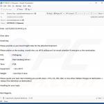 Email truffaldina che diffonde il malware QuirkyLoader 9