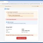 Cloud Storage Plan Has Been Paused truffa via email esempio web 3