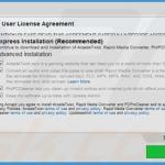 Rapid Media Converter adware installer