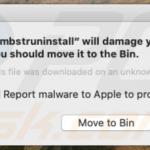 smbstruninstall Will Damage Your Computer. You Should Move It To The Trash.