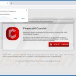 Another website used to promote Cranchit browser hijacker