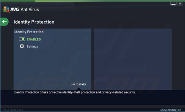 AVG Antivirus 2014 ptotezione identità