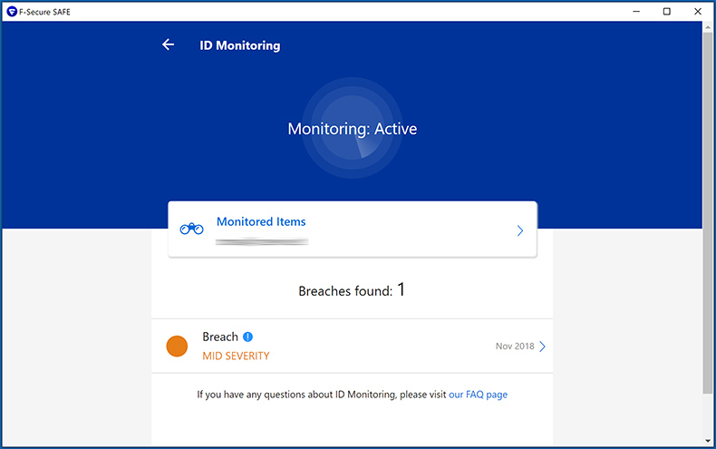F-Secure Anti-Virus monitoraggio