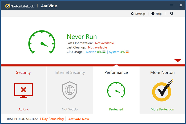 Ottimizzazione Norton AntiVirus Plus