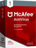 McAfee AntiVirus Plus scatola