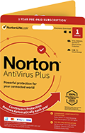 Norton AntiVirus Plus scatola