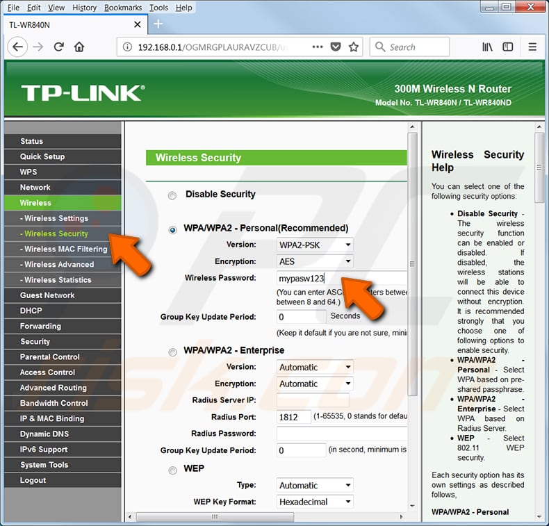 trova la tua password wi-fi tp link tl-wr540n router passaggio 2