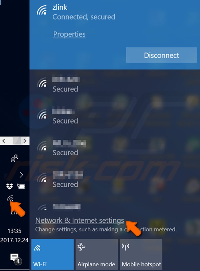trova la tua password Wi-Fi su un PC Windows in Windows 10 passaggio 1