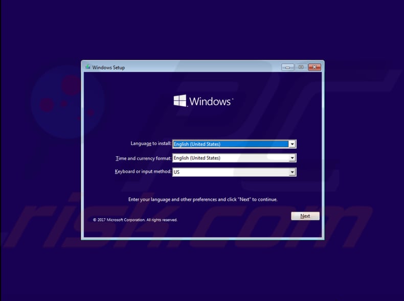 come reimpostare la password di Windows 10 con il disco di installazione di Windows 10 utilizzando il prompt dei comandi passaggio 1