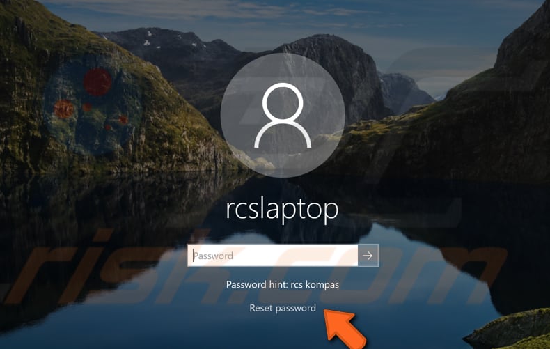 come reimpostare la password di Windows 10 con il disco di ripristino