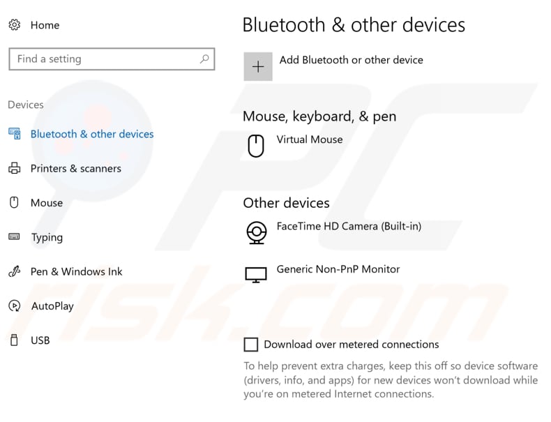 attiva il bluetooth al passaggio 2