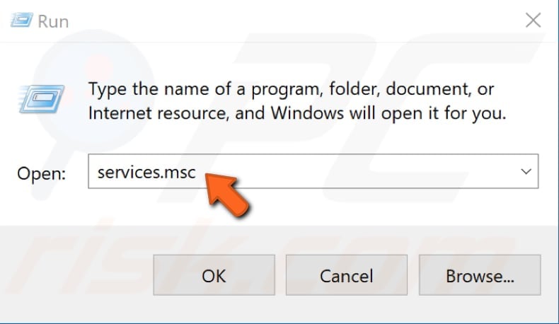 riavviare il servizio di sicurezza di Windows passaggio 2