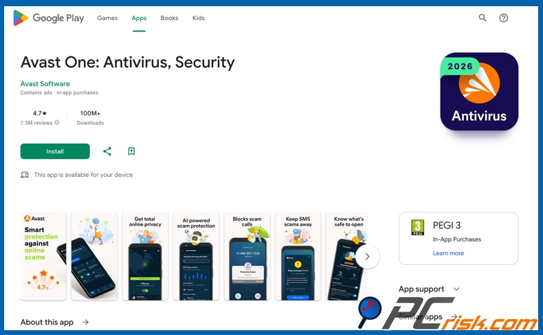 Avast su Google Play