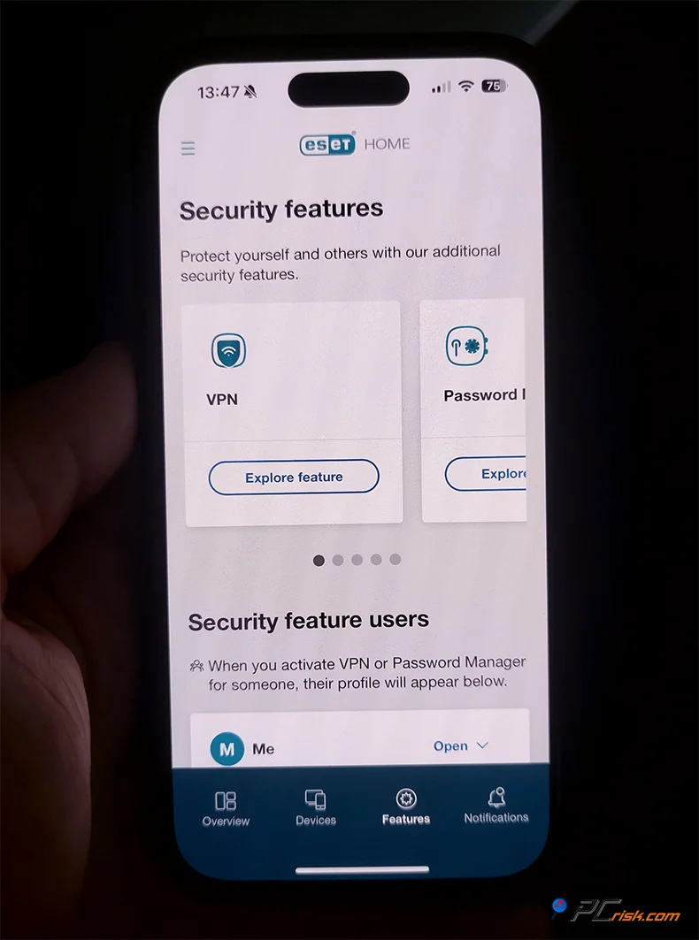 ESET HOME per iPhone