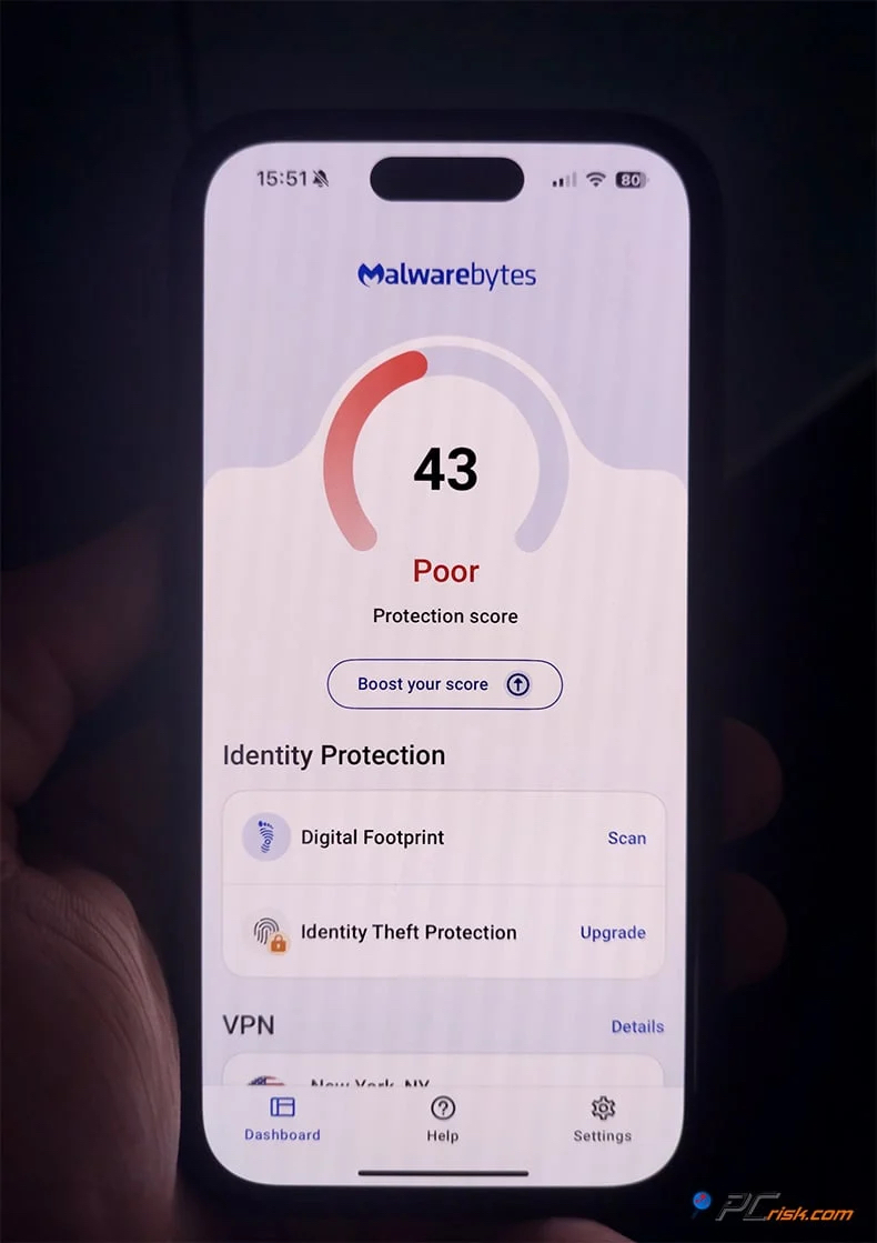 Malwarebytes per iPhone