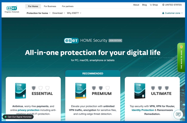 Home di ESET