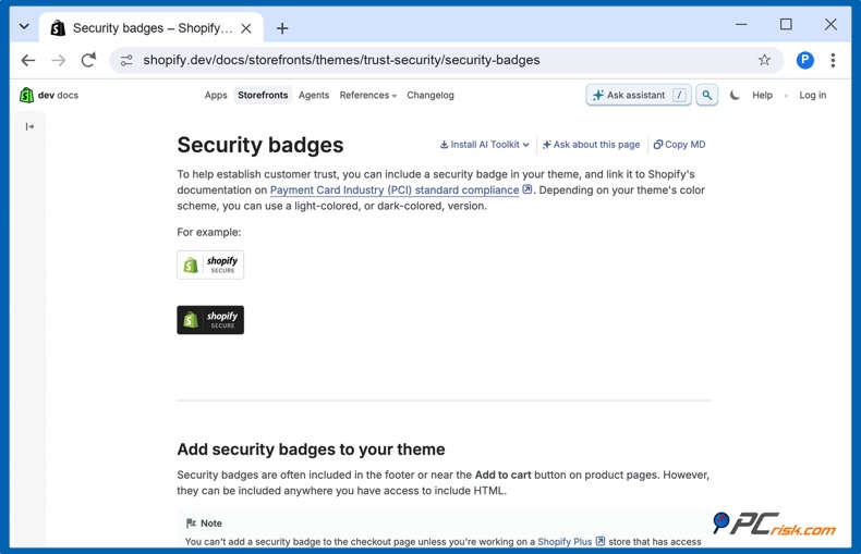 Badge Shopify Secure