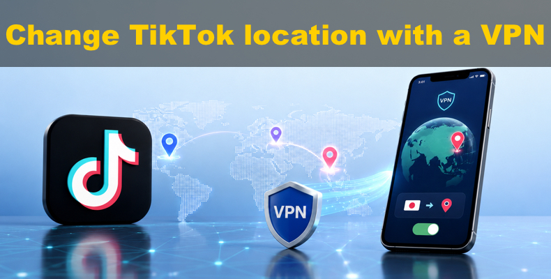 Cambiare la posizione di TikTok con una VPN