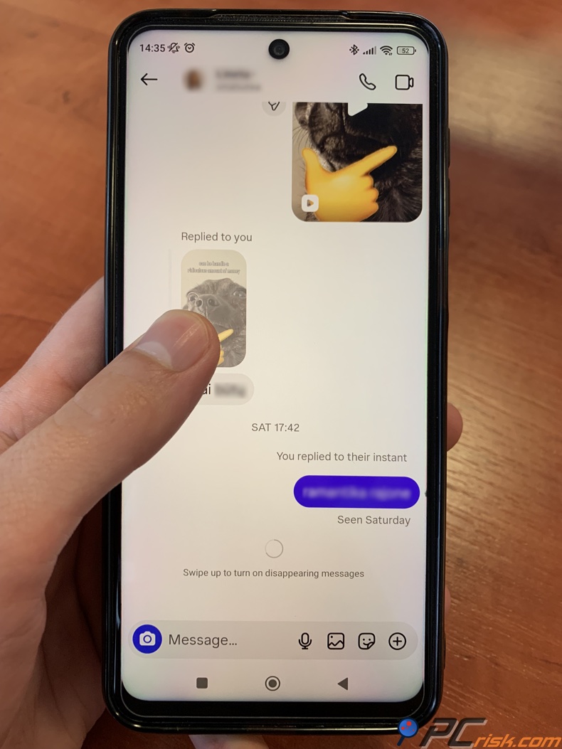 Attivare i messaggi che scompaiono di Instagram