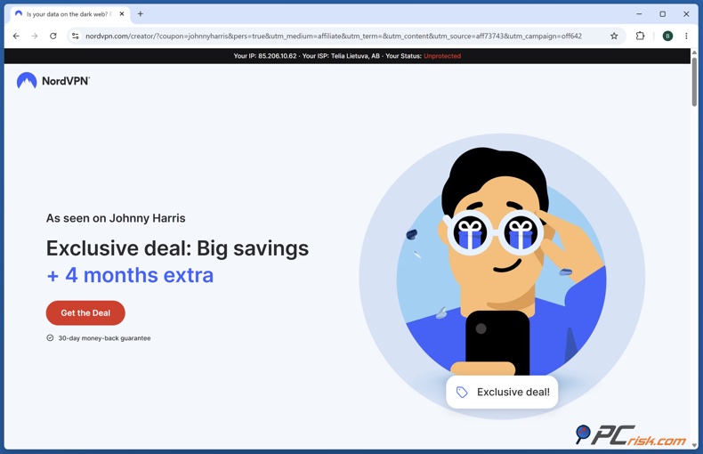 Offerta NordVPN Johnny Harris