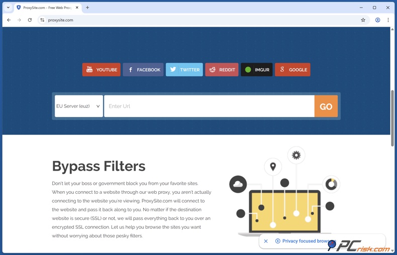 Homepage di Proxysite