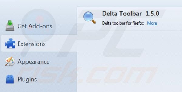 Dalesearch rimozione da Mozilla Firefox