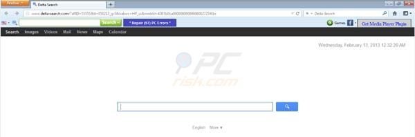il browser viene reindirizzato su delta-search.com a causa della Delta Toolbar