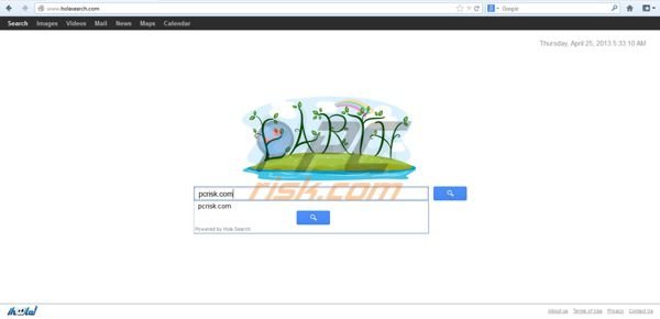 Holasearch.com dirottatore di browser 