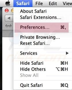 Safari Preferenze