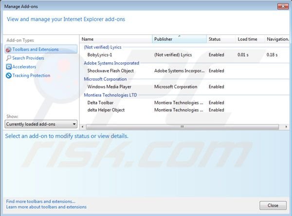 Searchgol rimozione da Internet Explorer