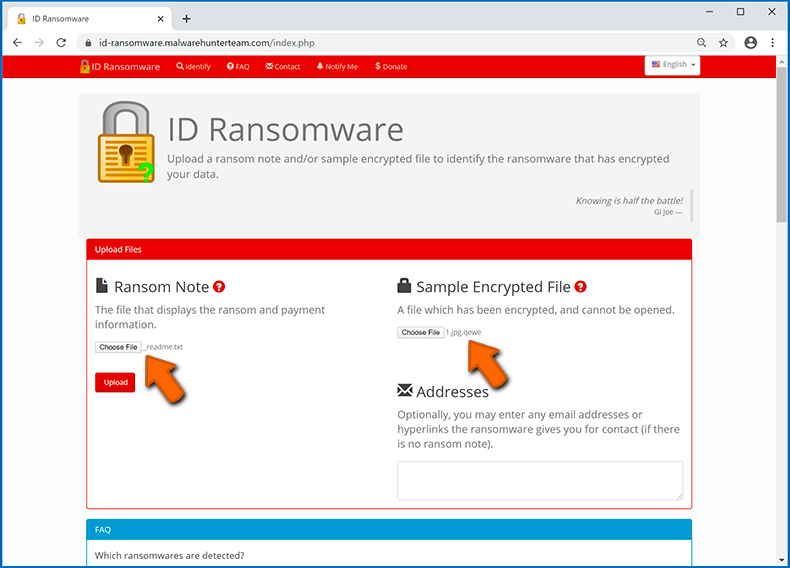 Identificare l'infezione di tipo ransomware (passaggio 3)