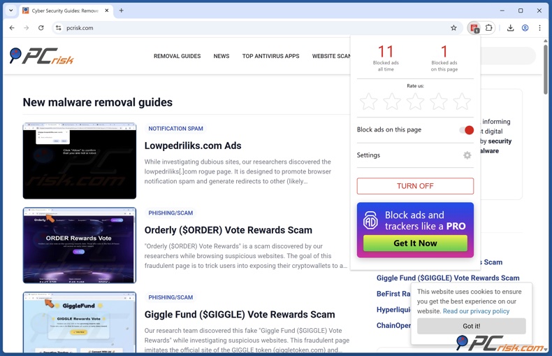 Adlock estensione di navigazione