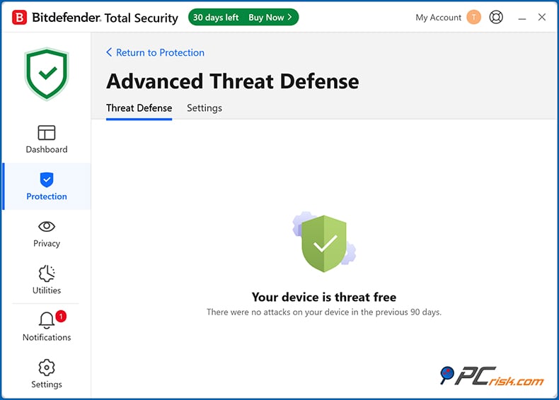 bitdefender protezione avanzata dalle minacce