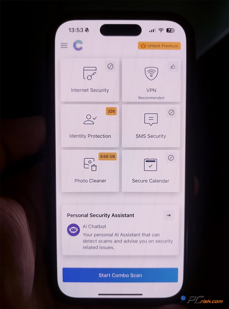 Combo Cleaner iOS versione