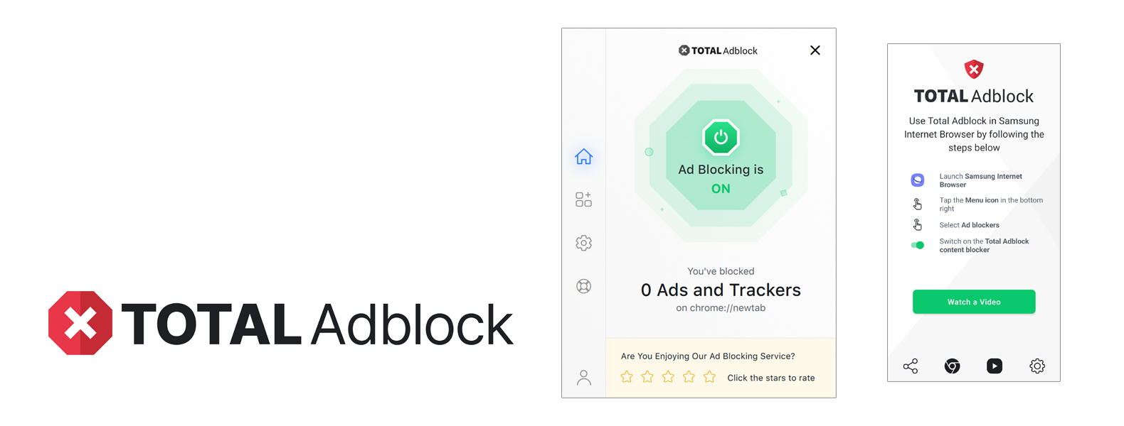 Total Adblock intestazione superiore dell'adblocker