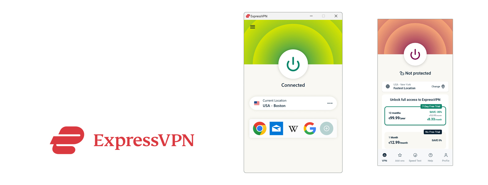 ExpressVPN intestazione vpn superiore