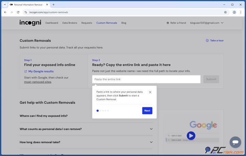 Incogni Traslochi personalizzati