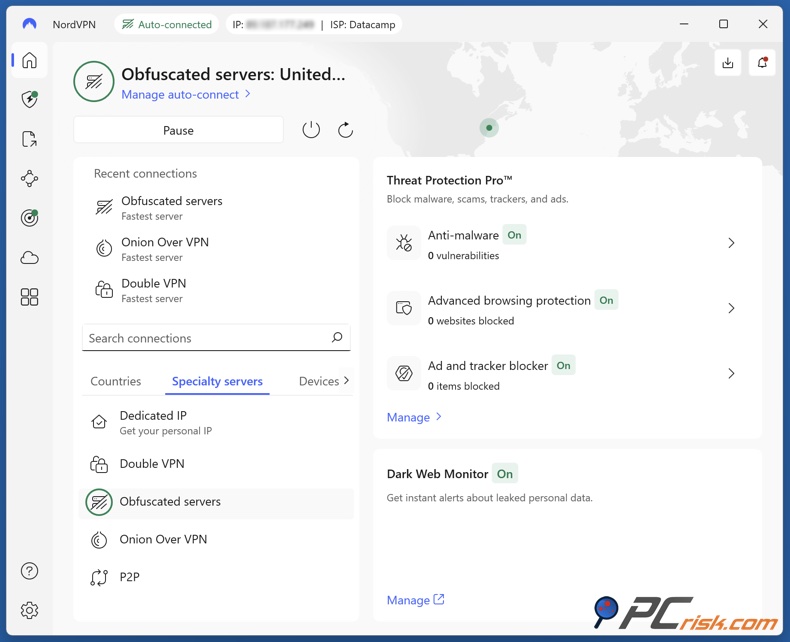 NordVPN Server offuscati
