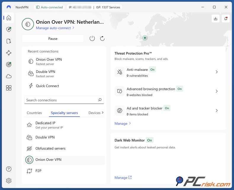 NordVPN Onion Oltre VPN