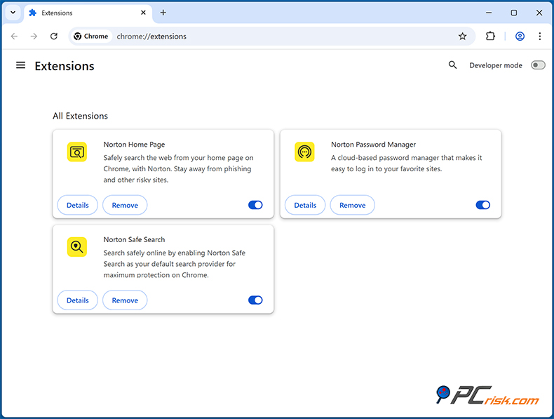 Norton 360 Deluxe Estensioni del browser