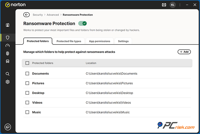 Norton 360 Deluxe Ransomware Protezione