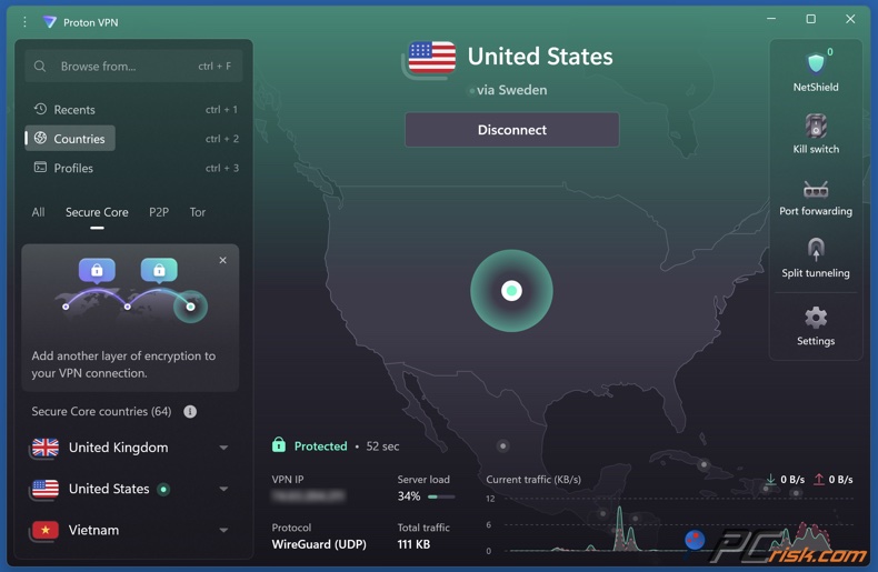 Proton VPN Nucleo sicuro