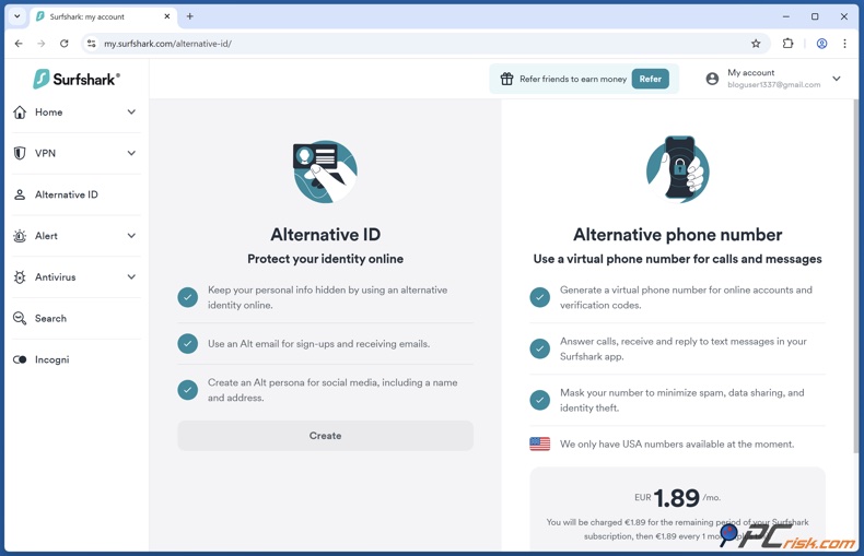 Surfshark VPN Alternativo ID