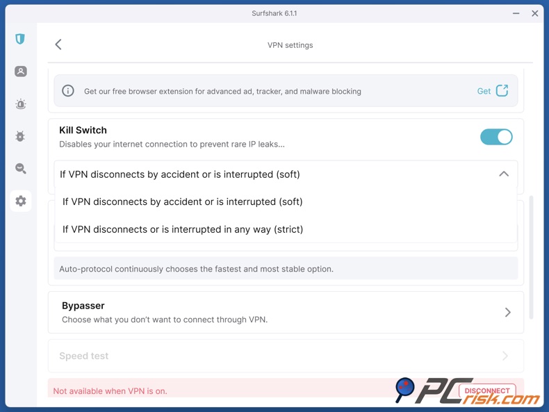 Surfshark Kill Switch
