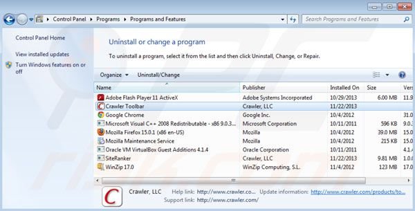 crawler.com rimozione