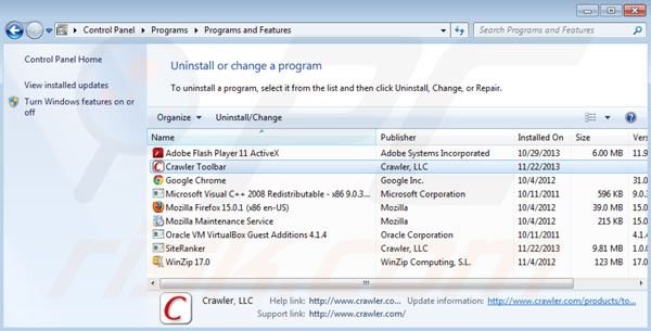 crawler.com rimozione
