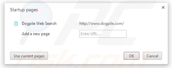 Dogpile rimozione da Google Chrome homepage