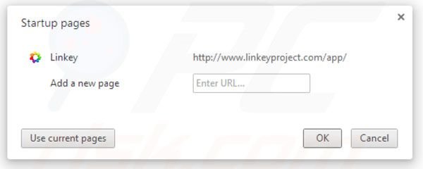 Rimuovere linkey project dalla Google Chrome homepage