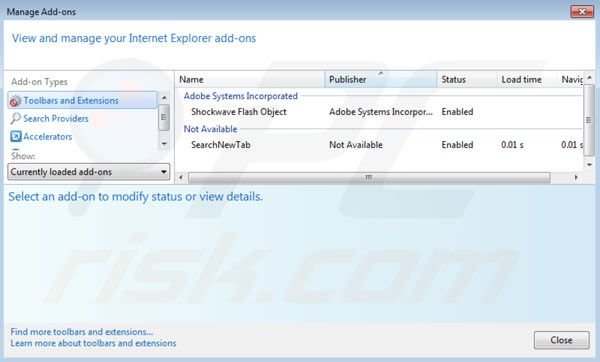 Localmoxie redirect rimozione dalla lista di estensioni di Internet Explorer 