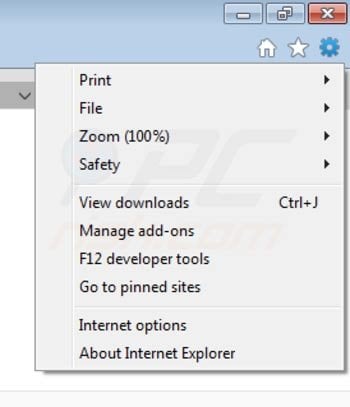 Rimuovere myhoome.com homepage da Internet Explorer step 1